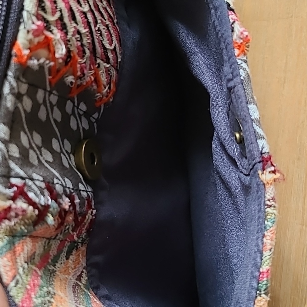 NWT Demdaco Cotton Boho Shoulder Bag - Picture 5 of 8